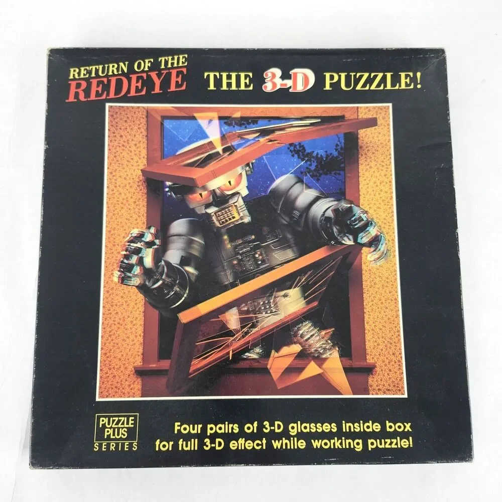 Springbok 500pc Return of The Redeye The 3D Jigsaw Puzzle‎ Complete with Glasses